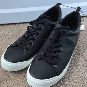 Banana Republic Men's Casual Minimalist Black Sneakers NEW NWT sz 9.5 Dressy